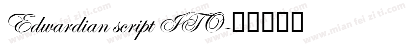 Edwardian script ITO字体转换